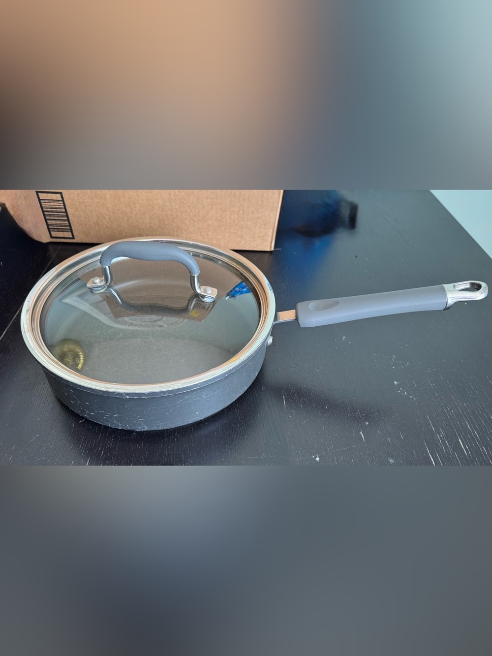 The Pampered Chef Nonstick Sauté Pan with Glass Lid